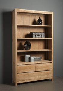 Leeds Boekenkast Teak Natural 120cm