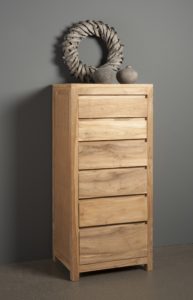 Leeds Ladenkast Teak Natural 60cm