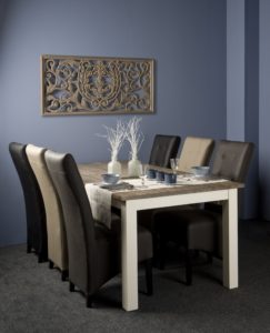 Lisa Eettafel Wit Vergrijsdblad