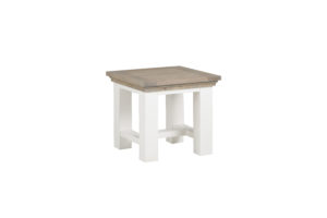 Maison White Antique Hoektafel Eiken 60x60cm