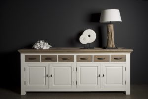 Maison White Antique Dressoir Eiken 220cm