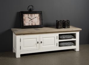 Maison White Antique Tv Meubel Eiken 160cm