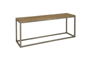 Chester Sidetable Oud teak Staal 180cm