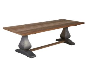 Padstow Kloostersalontafel Industrieel Hout Metaal