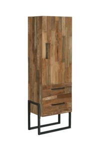 Byron Cabinet Industrieel Teak Links 66 cm