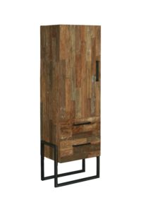Byron Cabinet Industrieel Teak Rechts 66 cm