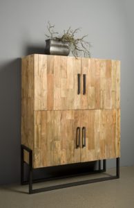 Byron Cabinetkast Industrieel Teak 130 cm
