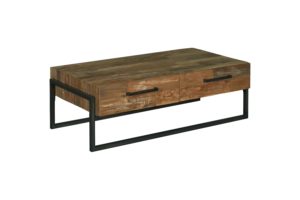 Byron Coffee Table Industrieel Teak 135 cm