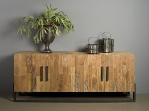 Byron Dressoir Industrieel Teak 200 cm