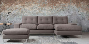 Cesano Loungebank stof 3 zits met Lounge L