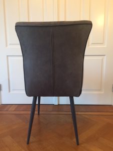 Armstoel Utrecht Retro Antraciet Zwart Metaal