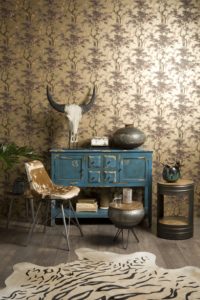 Amber Sofa table Bleu Antique vintage 117cm haltafel gerecycled hout