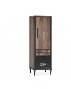 Baron Broodkast Industrieel Metaal Hufterproof 2 deuren 1 lade