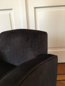 Kinderfauteuil Tekkie Velvet Zwart