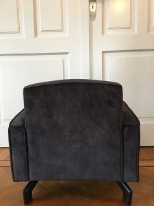 Kinderfauteuil Tekkie Velvet Zwart