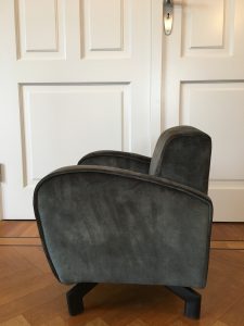 Kinderfauteuil Tekkie Velvet Mos Groen