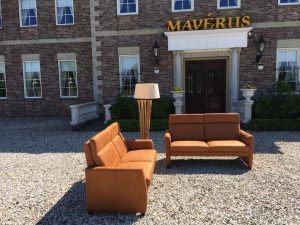 Bankstel Milaan 2x 2.5 Zits Hufterproof Leder Bull Cognac