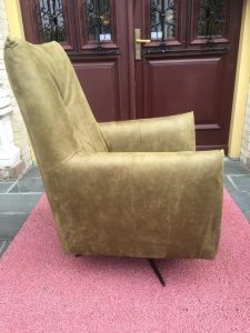 Draaifauteuil Rots Hufterproof Leder Bull Moss Green 59