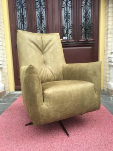 Draaifauteuil Rots Hufterproof Leder Bull Moss Green 59