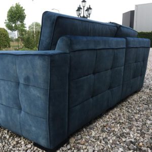 Bank Met Lounge Mammoet 1,5 Zits Velvet Aqua
