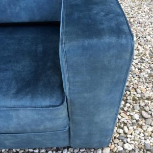 Bank Met Lounge Mammoet 1,5 Zits Velvet Aqua
