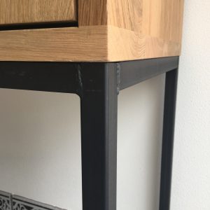 Tyrex Kruisvoetcabinet Eikenhout Staal 92cm Markusjohn - Image 6