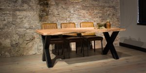 Boomstamtafel Natuur Acacia Hardhout 160 cm