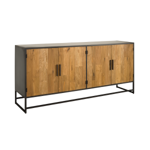 Fraija Dressoir  Recycled Teakhout Met Stalen Frame 200cm - Image 2
