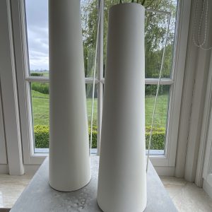 Vazen Wit Metaal Roma 2 stuks - Image 5