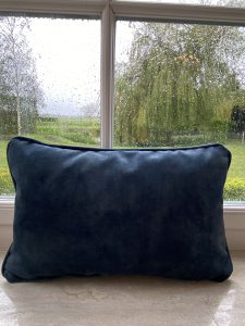 Kussen Velvet Adore Petrol 50x30cm