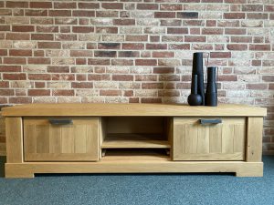 Tv meubel Tripoli Massief Eikenhout 191cm Bax meubelen