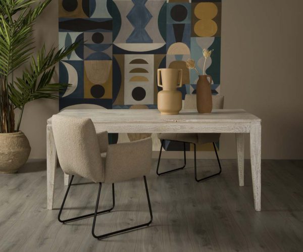 Eettafel Nathalie Rotan Mango hout 180cm