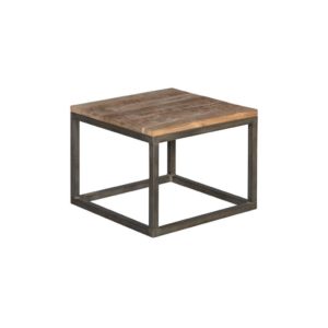Chester Hoektafel Oud teak Staal 60x60cm