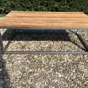 Chester Salontafel Oud Teak Staal 135cm - Image 6