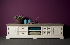 lieke Tv meubel Landelijk Wit 220cm