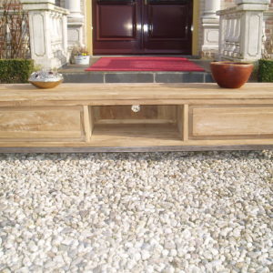 Chester Tv Meubel Oud teak Staal180cm - Image 4
