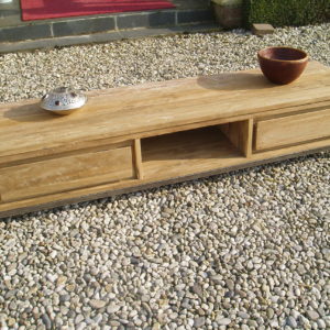 Chester Tv Meubel Oud teak Staal180cm - Image 5