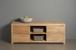 Leeds Tv Meubel Teak Natural 160cm