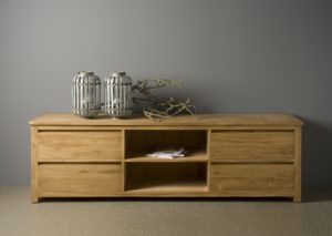 Leeds Tv Meubel Teak Natural 200cm