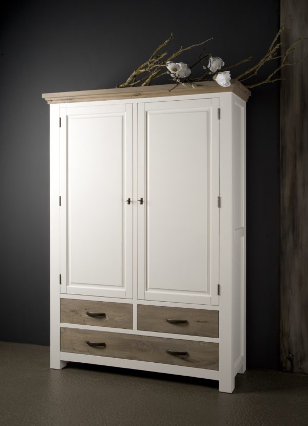 Maison White Antique Cabinetkast Eiken 140cm