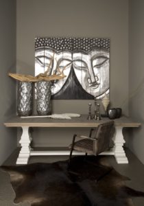 Maison White Antique Klootstertafel Eiken 200cm