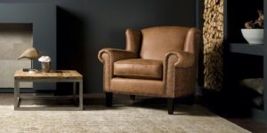Lombardo Landelijk Fauteuil Leer