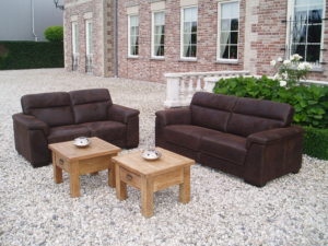 Bankstel Roma Hufterproof leer