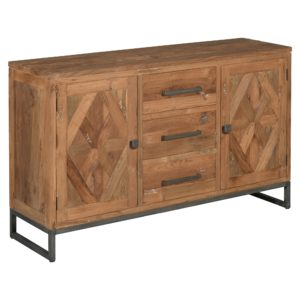 Liverpool Dressoir Staal Teakhout 150cm