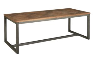 Liverpool Eettafel Staal teakhout Mozariek 240cm