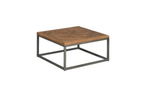 Liverpool Koffietafel Staal teakhout vierkant 100cm