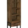 Byron Boekenkast Industrieel Teak 66 cm