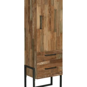 Byron Cabinet Industrieel Teak Links 66 cm