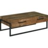 Byron Coffee Table Industrieel Teak 135 cm