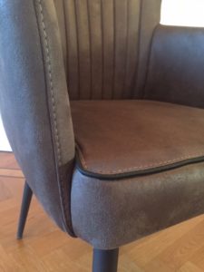 Armstoel Utrecht Retro Antraciet Zwart Metaal